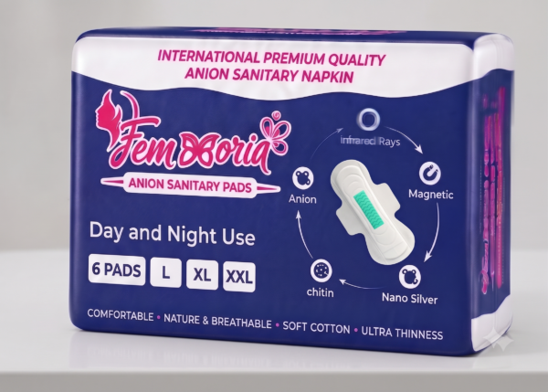 Green Wave Anion Sanitary Napkin – XL