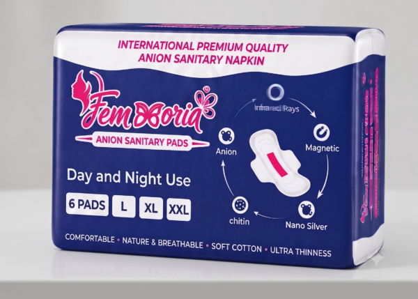 Pink Ring Anion Sanitary Napkin – XXL